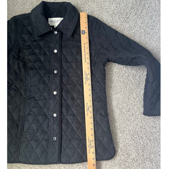 Isaac Mizrahi Live! Faux Suede Quilted Barn Jacket Black Chore Womens Size Small - Picture 8 of 8